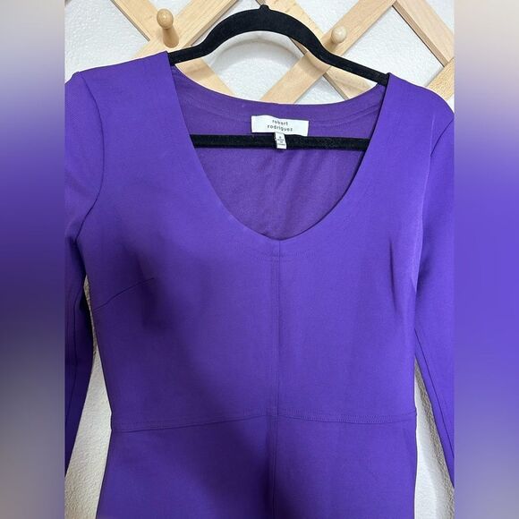 Robert Rodriguez Purple Bodycon Dress Size 2 NWT - Picture 5 of 9